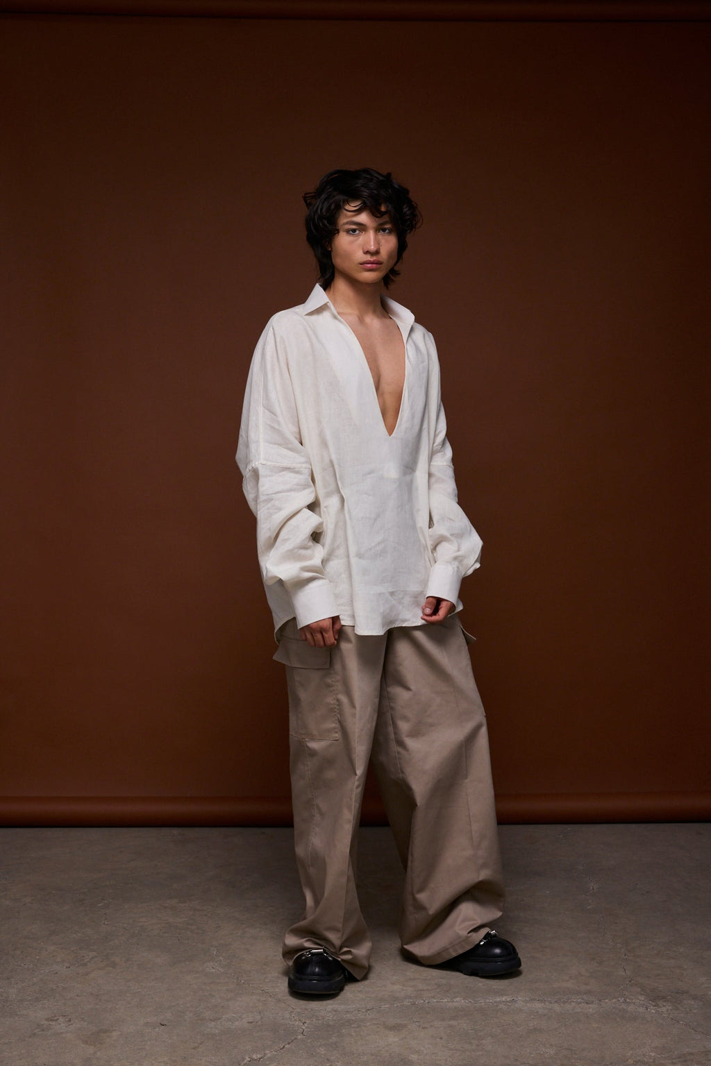 Camisa lino blanco