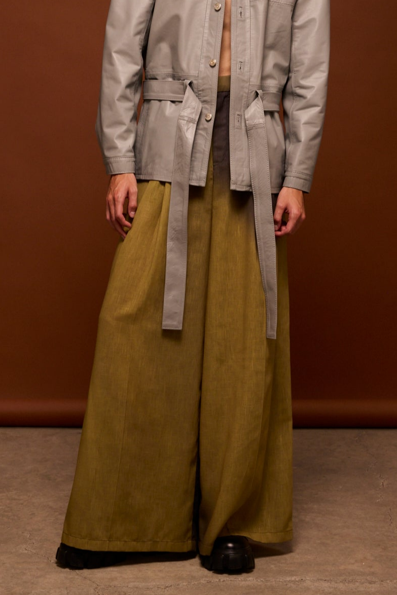 Green and Black Gradient Pants