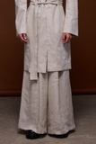 Mavre White Linen Pants